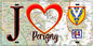 Plaque métal décorative  J' ❤️Périgny, Val de Marne (94) fond carte