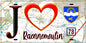 Plaque métal décorative  J' ❤️ Rennemoulin, Yvelines (78) fond carte