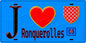 Plaque métal décorative  J' ❤️Ronquerolles, Val d'Oise (95)