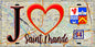 Plaque métal décorative  J' ❤️Saint-Mandé, Val de Marne (94) - Plaquesfrance.com