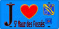 Plaque métal décorative  J' ❤️Saint-Maur-des-Fossés, Val de Marne (94) fond bleu