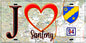 Plaque métal décorative  J' ❤️Santeny, Val de Marne (94) fond carte