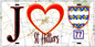 Plaque métal décorative  J' ❤️Saint-Hilliers, Seine et Marne (77) fond carte
