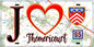 Plaque métal décorative  J' ❤️Théméricourt, Val d'Oise (95) fond carte