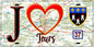 Plaque métal décorative, J' ❤️Tours, Indre et Loire (37)