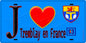 Plaque métal décorative  J' ❤️Tremblay-en-France, Seine Saint Denis (93)