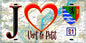 Plaque métal décorative  J' ❤️Vert-le-Petit, Essonne (91) fond carte