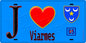 Plaque métal décorative  J' ❤️Viarmes, Val d'Oise (95) fond bleu