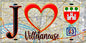 Plaque métal décorative  J' ❤️Villetaneuse, Seine Saint Denis (93) fond carte