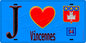 Plaque métal décorative  J' ❤️Vincennes, Val de Marne (94) fond bleu