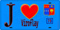 Plaque métal décorative  J' ❤️Viroflay, Yvelines (78) fond bleu