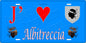 Plaque métal décorative 15 x 30 cm fond mur bleu J' ❤️ Albitreccia canton Taravo-Ornano  Corse du Sud