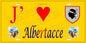 Plaque métal décorative 15 x 30 cm jaune J' ❤️ Albertacce  Canton de Golo-Morosaglia Haute-Corse