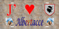 Plaque métal décorative 15 x 30 cm mur antique J' ❤️ Albertacce  Canton de Golo-Morosaglia Haute-Corse