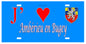 Plaque  métal décorative 15x30 J' aime Ambérieu en Bugey