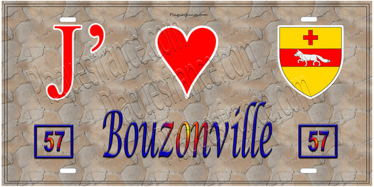 Plaque métal décorative 15 x 30 cm fond  mur antique 57 J' ❤️Bouzonville, canton Bouzonville  57