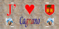 Plaque métal décorative 15 x 30 cm mur antique J' ❤️ Cagnano  Canton du Cap Corse Haute-Corse