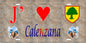 Plaque métal décorative 15 x 30 cm mur antique J' ❤️ Calenzana  Canton de Calvi Haute-Corse