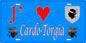 Plaque métal décorative 15 x 30 cm bleu J' ❤️ Cardo Torgia  canton de Taravo-Ornano Corse du Sud