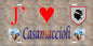 Plaque métal décorative 15 x 30 cm mur antique J' ❤️ Casamaccioli Canton de Golo-Morosaglia Haute-Corse