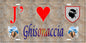 Plaque métal décorative 15 x 30 cm mur antique J' ❤️ Ghisonaccia Canton de Ghisonaccia Haute-Corse