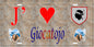 Plaque métal décorative 15 x 30 cm mur antique J' ❤️ Giocatojo Canton de Casinca-Fumalto Haute-Corse
