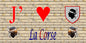 Plaque métal décorative 15 x 30 cm mur 1 J'❤️la Corse