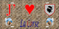Lot de 10 plaques J'❤️ la Corse fond mur 2