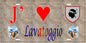 Plaque métal décorative 15 x 30 cm mur antique J' ❤️ Lavatoggio Canton de Calvi Haute-Corse