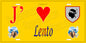 Plaque métal décorative 15 x 30 cm jaune J' ❤️ Lento Canton de Golo-Morosaglia Haute-Corse