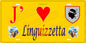 Plaque métal décorative 15 x 30 cm jaune J' ❤️ Linguizzetta Canton de Ghisonaccia Haute-Corse