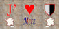 Plaque métal décorative 15x30 cm mur antique J' ❤️Metz carte