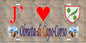 Plaque métal décorative 15 x 30 cm mur antique J' ❤️ Olmeta di Capocorso  Canton de Cap Corse Haute-Corse