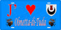 Plaque métal décorative 15 x 30 cm bleu J' ❤️ Olmeta di Tuda  Canton de Biguglia-Nebbio Haute-Corse