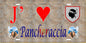 Plaque métal décorative 15 x 30 cm mur antique J' ❤️ Pancheraccia  Canton de Ghisonaccia Haute-Corse