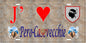 Plaque métal décorative 15 x 30 cm mur antique J' ❤️ Pero Casevecchie  Canton de Casinca-Fumalto Haute-Corse