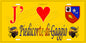 Plaque métal décorative 15 x 30 cm jaune J' ❤️ Piedicorte-di-Gaggio Canton de Ghisonaccia Haute-Corse