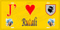 Plaque métal décorative 15 x 30 cm jaune J' ❤️ Rutali Canton de Fiumorbo-Castello Haute-Corse