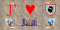 Plaque métal décorative 15 x 30 cm mur antique J' ❤️ Rutali Canton de Fiumorbo-Castello Haute-Corse