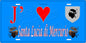 Plaque métal décorative 15 x 30 cm bleu J' ❤️ Santa-Lucia-di-Mercurio Canton de Golo-Morosaglia Haute-Corse