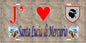 Plaque métal décorative 15 x 30 cm mur antique J' ❤️ Santa-Lucia-di-Mercurio Canton de Golo-Morosaglia Haute-Corse
