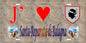 Plaque métal décorative 15 x 30 cm mur antique J' ❤️ Santa-Reparata-di-Balagna Canton de l'Île-Rousse Haute-Corse