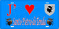 Plaque métal décorative 15 x 30 cm bleu J' ❤️ Santo-Pietro-di-Tenda Canton de Biguglia-Nebbio Haute-Corse