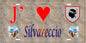 Plaque métal décorative 15 x 30 cm mur antique J' ❤️ Silvareccio Canton de Casinca-Fumalto Haute-Corse