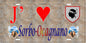 Plaque métal décorative 15 x 30 cm mur antique J' ❤️ Sorbo-Ocagnano Canton de Casinca-Fumalto Haute-Corse