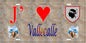Plaque métal décorative 15 x 30 cm mur antique J' ❤️ Vallecalle Canton de Biguglia-Nebbio Haute-Corse