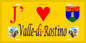 Plaque métal décorative 15 x 30 cm jaune J' ❤️ Valle-di-Rostino Canton de Golo-Morosaglia Haute-Corse