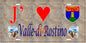 Plaque métal décorative 15 x 30 cm mur antique J' ❤️ Valle-di-Rostino Canton de Golo-Morosaglia Haute-Corse