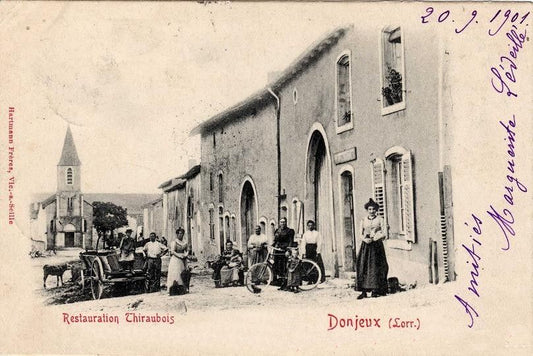 Donjeux : carte postale ancienne en préparation