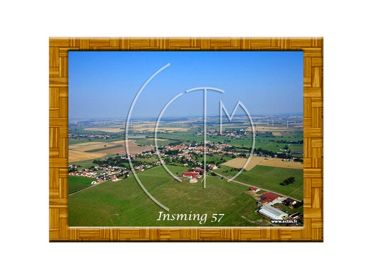 Plaque photo aérienne 20x30cm Gencode : 3662397258531 INSMING Moselle 57